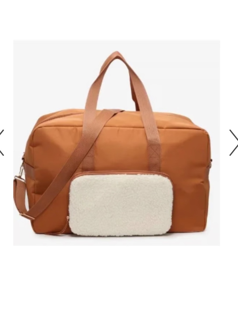DSW Weekender Travel Duffel Bag NIP Removable Sherpa Pouch